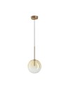 Zobacz Ideal Lux Lampa Wisząca EQUINOXE SP1 D20 AMBRA SFUMATO Chrom 345352