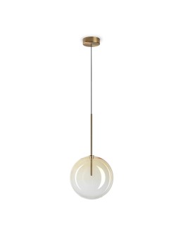 Ideal Lux Lampa Wisząca EQUINOXE SP1 D25 AMBRA SFUMATO Chrom 326368