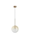 Zobacz Ideal Lux Lampa Wisząca EQUINOXE SP1 D25 AMBRA SFUMATO Chrom 326368