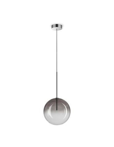 Ideal Lux Lampa Wisząca EQUINOXE SP1 D25 FUME' SFUMATO Chrom 345376
