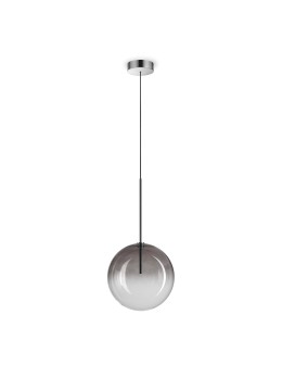 Ideal Lux Lampa Wisząca EQUINOXE SP1 D25 FUME' SFUMATO Chrom 345376