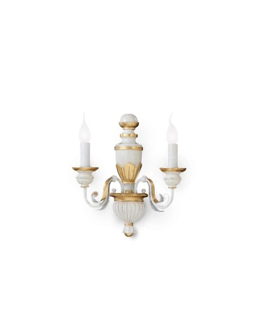 Ideal Lux Lampa Ścienna FIRENZE AP2 BIANCO Biały 012902
