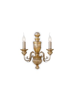 Ideal Lux Lampa Ścienna FIRENZE AP2 ORO Złoty 020846