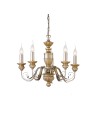 View Ideal Lux Lampa Wisząca FIRENZE SP5 ORO Złoty 020822
