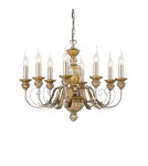 Ideal Lux Lampa Wisząca FIRENZE SP8 ORO Złoty 020839