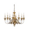 View Ideal Lux Lampa Wisząca FIRENZE SP8 ORO Złoty 020839
