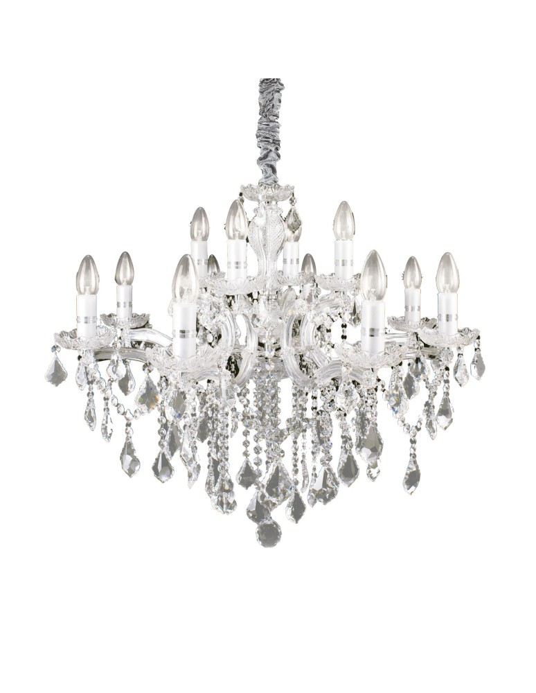 Ideal Lux Lampa Wisząca FLORIAN SP12 CROMO Chrom 035604