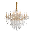 Ideal Lux Lampa Wisząca FLORIAN SP12 ORO Złoty/Mosiądz 035611