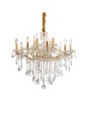 View Ideal Lux Lampa Wisząca FLORIAN SP12 ORO Złoty/Mosiądz 035611