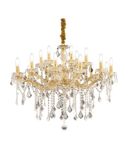 Ideal Lux Lampa Wisząca FLORIAN SP18 ORO Złoty/Mosiądz 075181