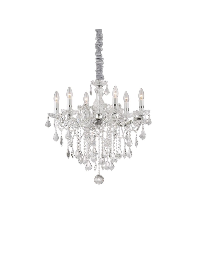 Ideal Lux Lampa Wisząca FLORIAN SP6 CROMO Chrom 035628