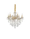 View Ideal Lux Lampa Wisząca FLORIAN SP6 ORO Złoty/Mosiądz 035635