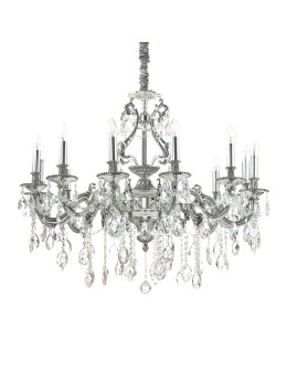 Ideal Lux Lampa Wisząca GIOCONDA SP12 ARGENTO Srebrny 164953