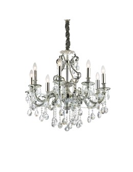 Ideal Lux Lampa Wisząca GIOCONDA SP8 ARGENTO Srebrny 044934