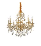 Ideal Lux Lampa Wisząca GIOCONDA SP8 ORO Złoty 060514