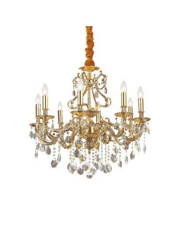 Ideal Lux Lampa Wisząca GIOCONDA SP8 ORO Złoty 060514