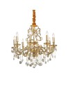 View Ideal Lux Lampa Wisząca GIOCONDA SP8 ORO Złoty 060514