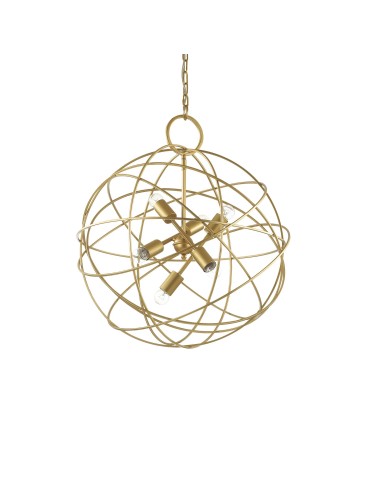 Ideal Lux Lampa Wisząca KONSE SP6 Złoty 156026