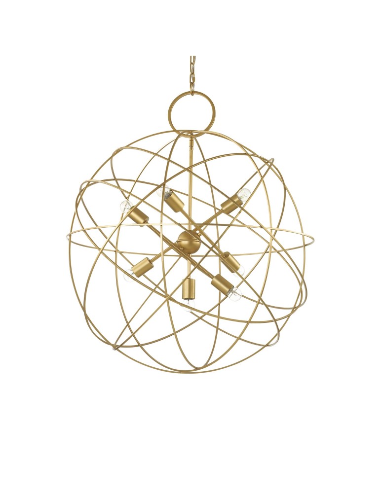 Ideal Lux Lampa Wisząca KONSE SP7 Złoty 156033