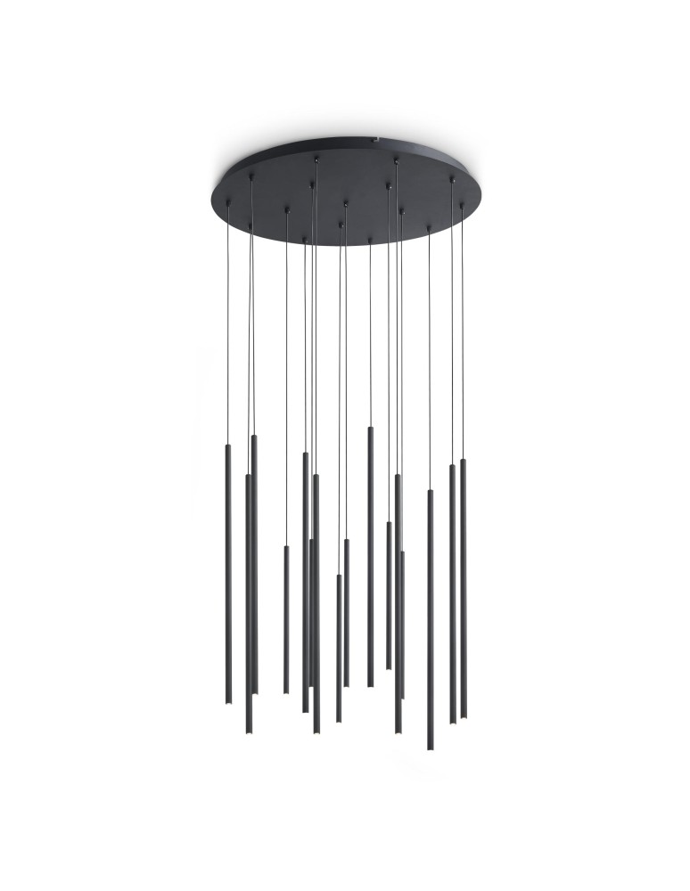 Ideal Lux Lampa Wisząca LOOK LED SP16 ROUND DROP D16 ON-OFF NE 3000K Czarny 371146 Ideal Lux Lampa Wisząca LOOK LED SP16 ROUND DROP D16 ON-OFF NE 3000K Czarny 371146