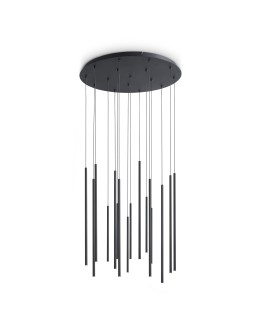 Ideal Lux Lampa Wisząca LOOK LED SP16 ROUND DROP D16 ON-OFF NE 3000K Czarny 371146