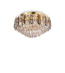 Ideal Lux Lampa Sufitowa MAGNOLIA PL7 Złoty 241296