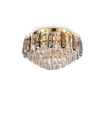 Ideal Lux Lampa Sufitowa MAGNOLIA PL7 Złoty 241296