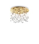 Ideal Lux Lampa Sufitowa MOONLIGHT PL12 ORO Złoty 082783