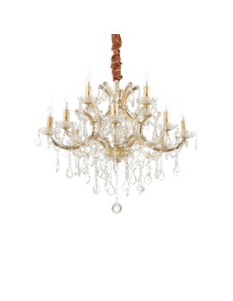 Ideal Lux Lampa Wisząca NAPOLEON SP12 ORO Złoty 167404