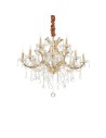 View Ideal Lux Lampa Wisząca NAPOLEON SP12 ORO Złoty 167404