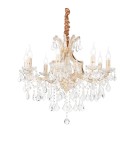 Ideal Lux Lampa Wisząca NAPOLEON SP8 ORO Złoty 167398