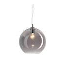 Ideal Lux Lampa Wisząca NEMO SP1 D20 FUME' Dymiony/Chrom 250311