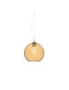 Zobacz Ideal Lux Lampa Wisząca NEMO SP1 D30 AMBRA Bursztynowy/Mosiądz 339054