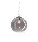 Ideal Lux Lampa Wisząca NEMO SP1 D30 FUME' Dymiony/Chrom 094236 Ideal Lux Lampa Wisząca NEMO SP1 D30 FUME' Dymiony/Chrom 094236