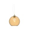 Zobacz Ideal Lux Lampa Wisząca NEMO SP1 D40 AMBRA Bursztynowy/Mosiądz 339061