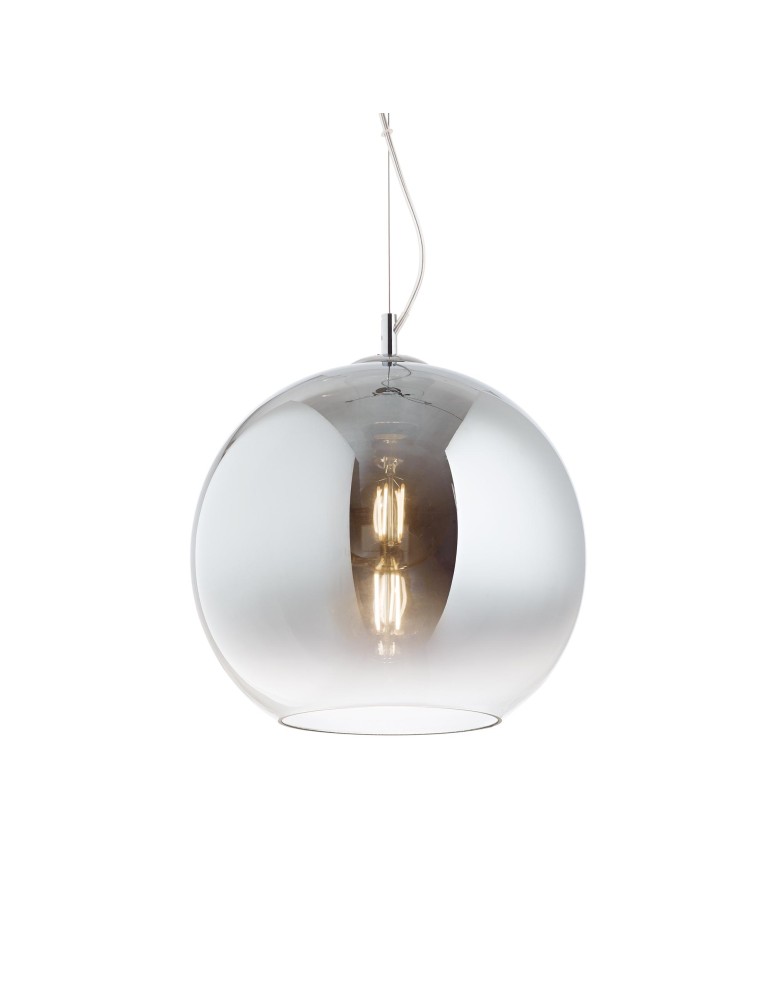 Ideal Lux Lampa Wisząca NEMO SP1 D40 CROMO SFUMATO Chrom 250359 Ideal Lux Lampa Wisząca NEMO SP1 D40 CROMO SFUMATO Chrom 250359
