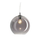 Ideal Lux Lampa Wisząca NEMO SP1 D40 FUME' Dymiony/Chrom 094229 Ideal Lux Lampa Wisząca NEMO SP1 D40 FUME' Dymiony/Chrom 094229