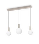 Ideal Lux Lampa Wisząca ODEON SP3 Biały/Szary 349213