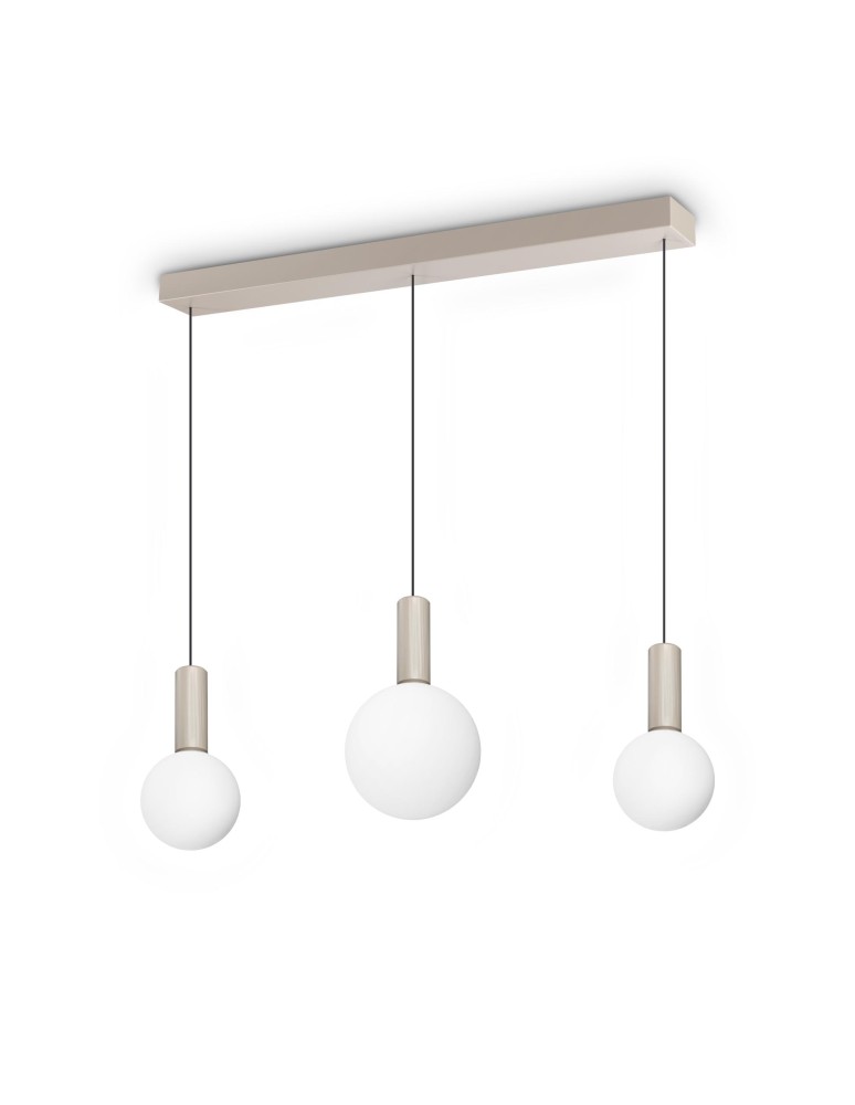 Ideal Lux Lampa Wisząca ODEON SP3 Biały/Szary 349213