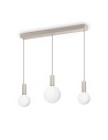 Zobacz Ideal Lux Lampa Wisząca ODEON SP3 Biały/Szary 349213