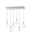 Zobacz Ideal Lux Lampa Wisząca ODEON SP6 LINEAR Biały/Szary 349220