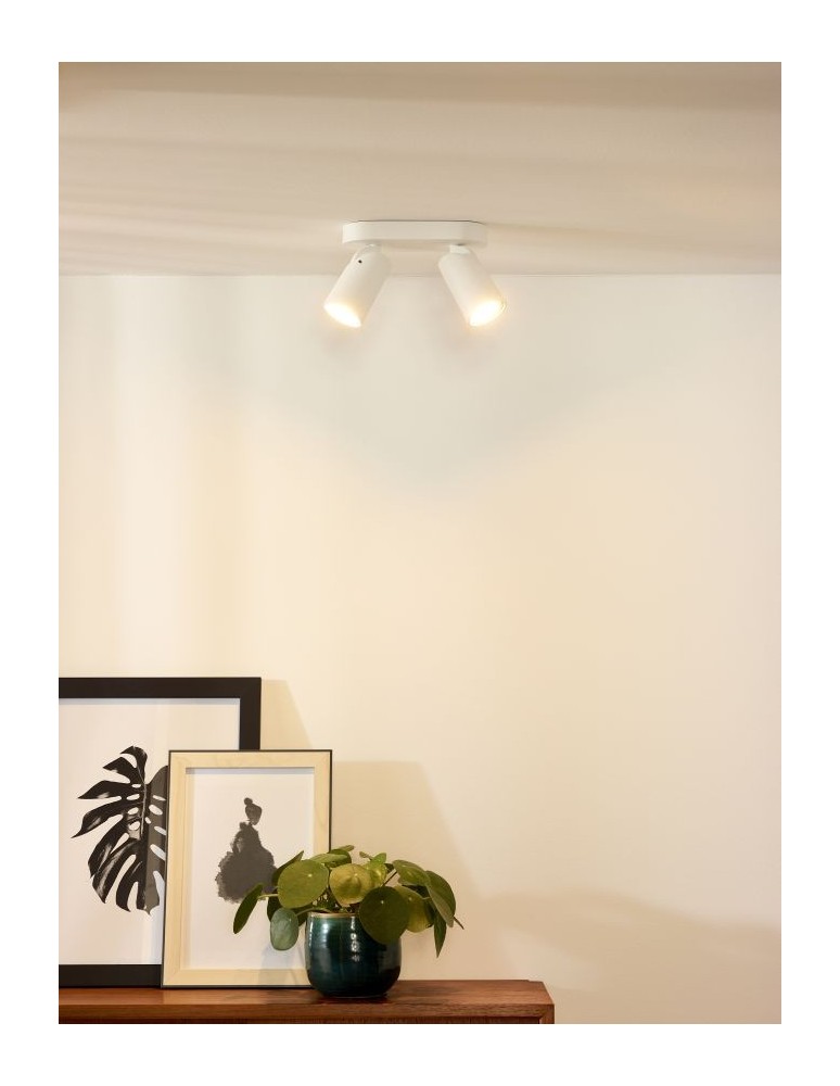 Lampy sufitowe reflektory - Lucide XYRUS  Sufitowa 2xGU10 biały 23954/11/31 - produkt kolory-swiatla.pl 9