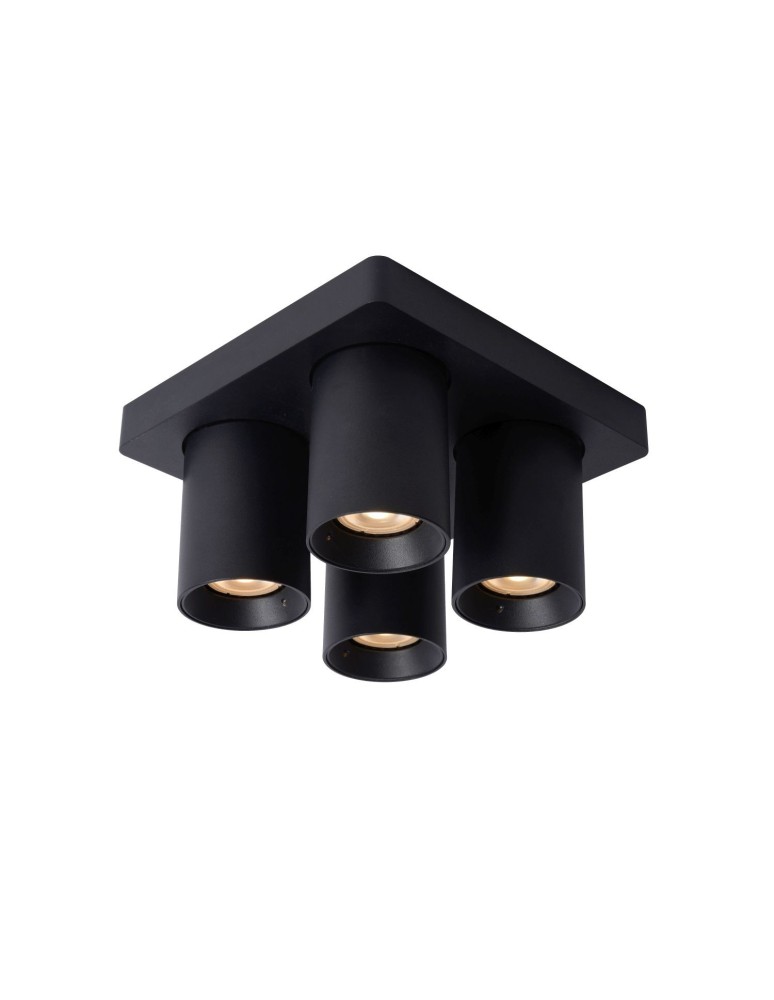 Spotlight ceiling lamps - Lucide NIGEL Ceiling 4xGU10 black 09929/20/30 - product kolory-swiatla.pl 1