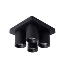 Spotlight ceiling lamps - Lucide NIGEL Ceiling 4xGU10 black 09929/20/30 - product 8