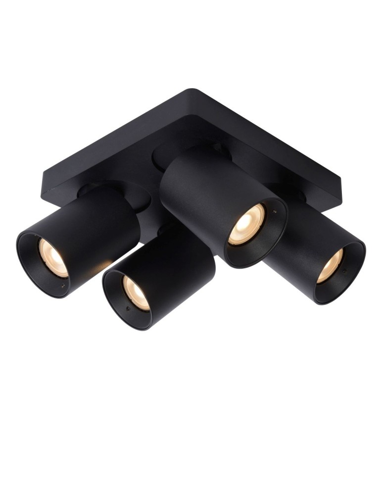 Spotlight ceiling lamps - Lucide NIGEL Ceiling 4xGU10 black 09929/20/30 - product kolory-swiatla.pl 9