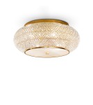 Ideal Lux Lampa Sufitowa PASHA' PL10 ORO Złoty 100791