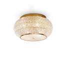 Ideal Lux Lampa Sufitowa PASHA' PL6 ORO Złoty 100807