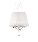 Ideal Lux Lampa Wisząca PEGASO SP3 BIANCO Biały/Chrom 059235