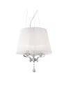 View Ideal Lux Lampa Wisząca PEGASO SP3 BIANCO Biały/Chrom 059235