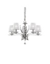 View Ideal Lux Lampa Wisząca PEGASO SP5 BIANCO Biały/Chrom 066448